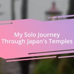 My Solo Journey Through Japan’s Temples